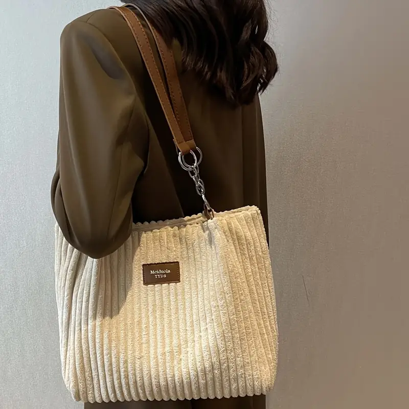 Clémence Côtelé Velours Sac - Élégance - Mode - Image 5