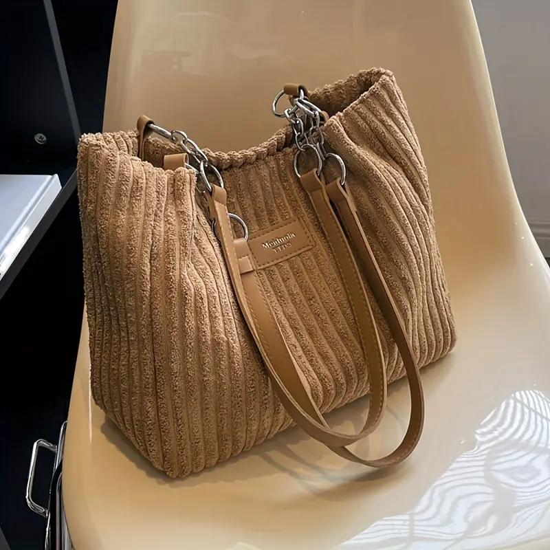 Clémence Côtelé Velours Sac - Élégance - Mode - Image 6