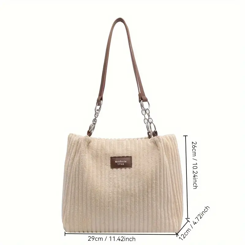 Clémence Côtelé Velours Sac - Élégance - Mode - Image 7