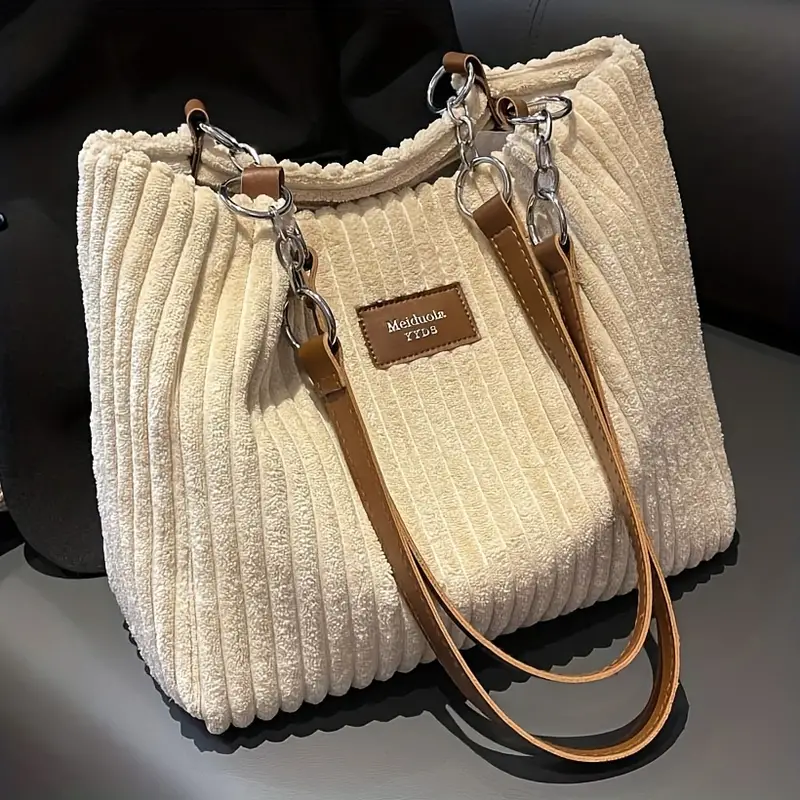 Clémence Côtelé Velours Sac - Élégance - Mode - Image 8