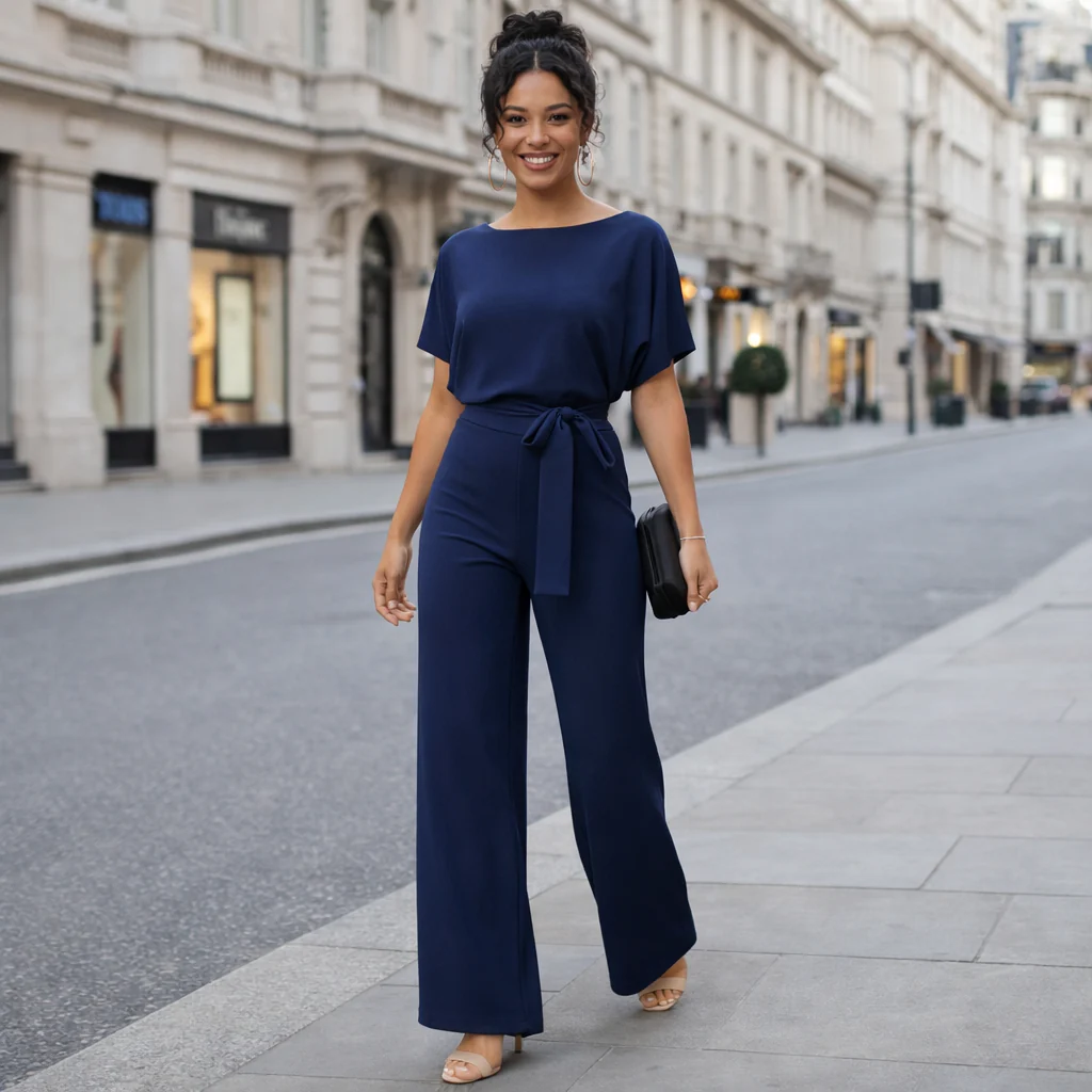 Combinaison Liana Chic et Élégante | Design Jambes Larges | Tendance - Image 5