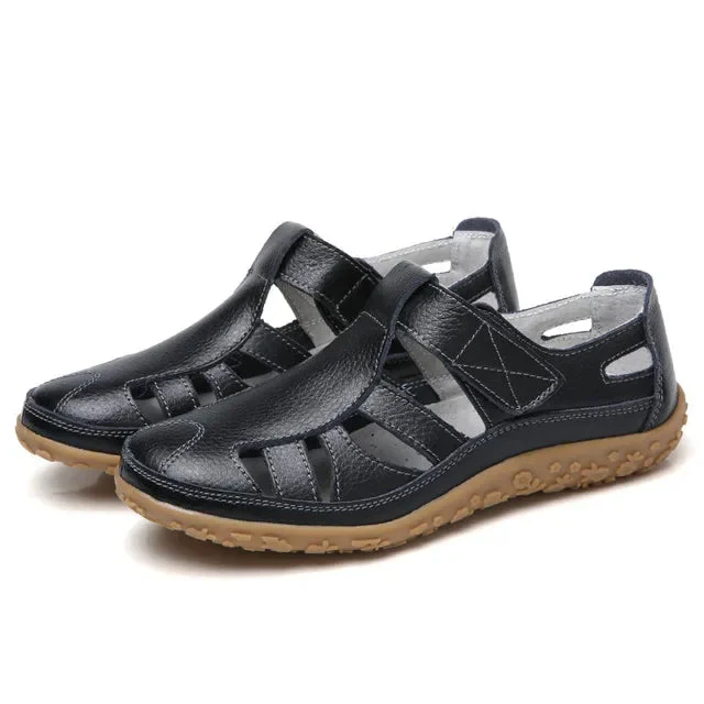 Cuir Décontractées - Sandales d'Été Femmes - Image 23