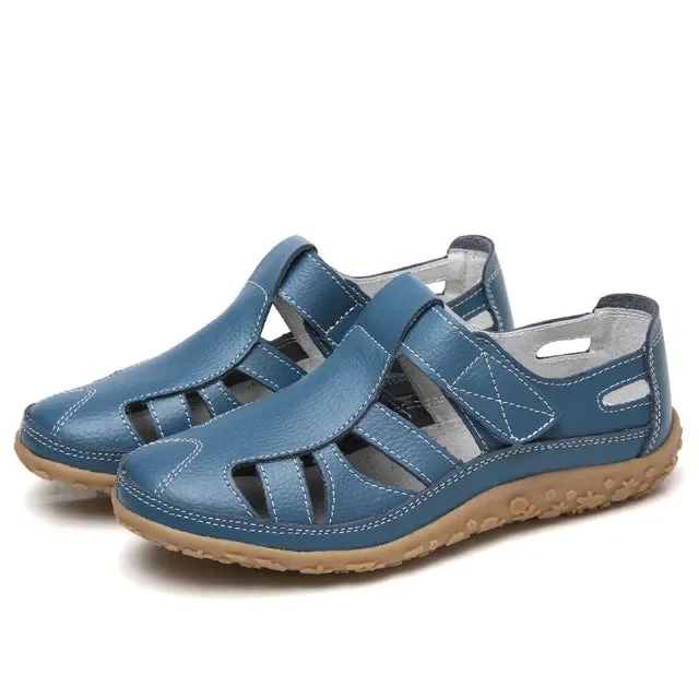 Cuir Décontractées - Sandales d'Été Femmes - Image 24