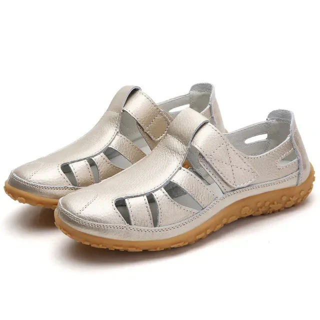 Cuir Décontractées - Sandales d'Été Femmes - Image 26