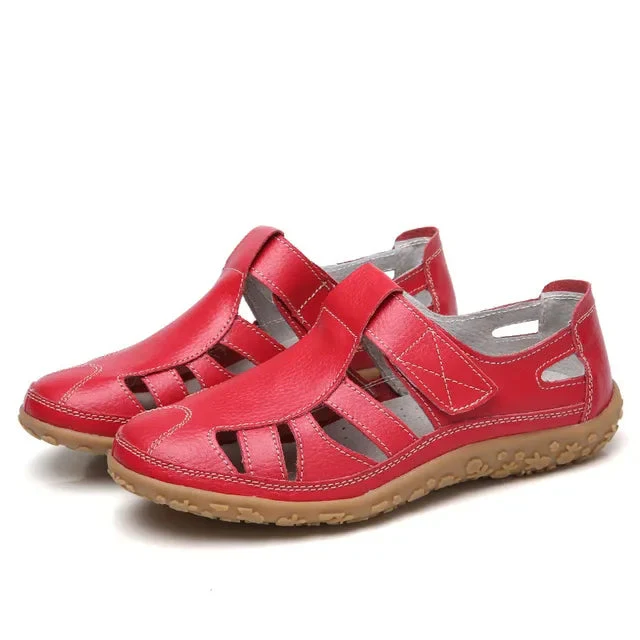 Cuir Décontractées - Sandales d'Été Femmes - Image 28
