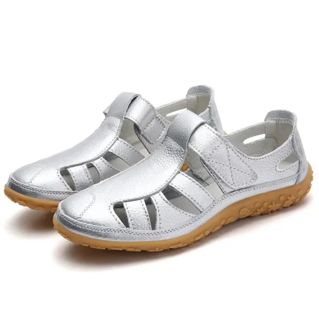 Cuir Décontractées - Sandales d'Été Femmes - Image 29