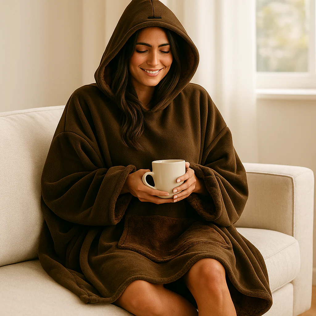 Eden Hoodie Blanket – Plaid à Capuche Ultra-Doux - Image 2