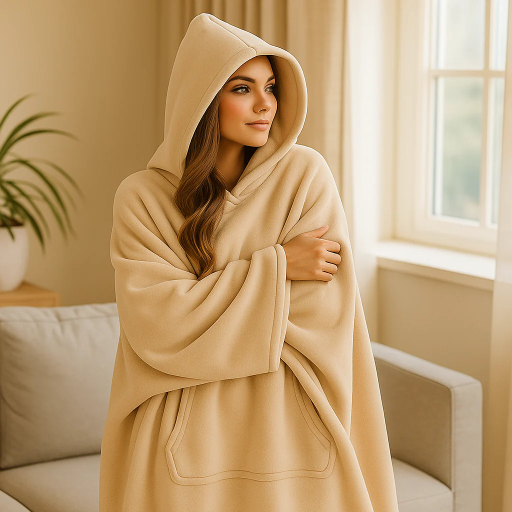 Eden Hoodie Blanket – Plaid à Capuche Ultra-Doux - Image 8