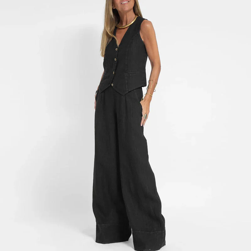 Élégant Pantalon Lin - Confortable - Chic - Image 4