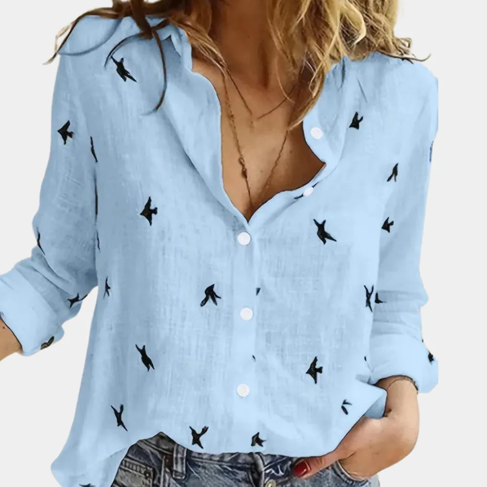 Élégante blouse à manches longues - Laumina - Femme