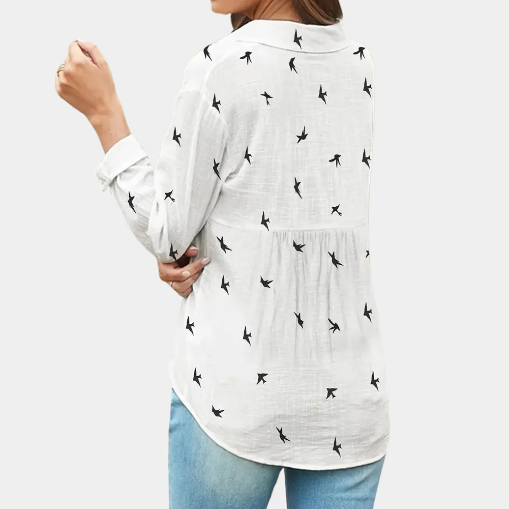 Élégante blouse à manches longues - Laumina - Femme - Image 3