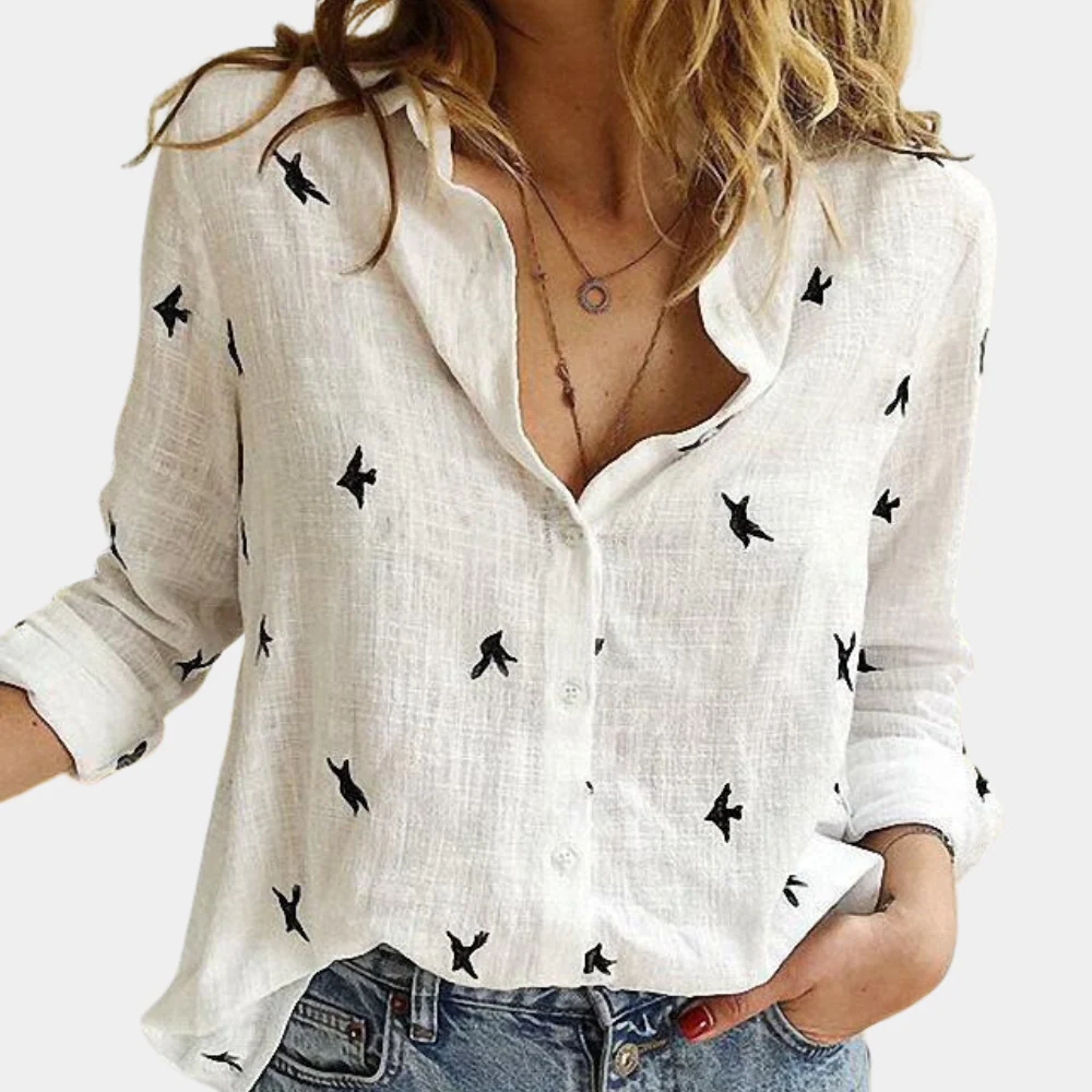 Élégante blouse à manches longues - Laumina - Femme - Image 5
