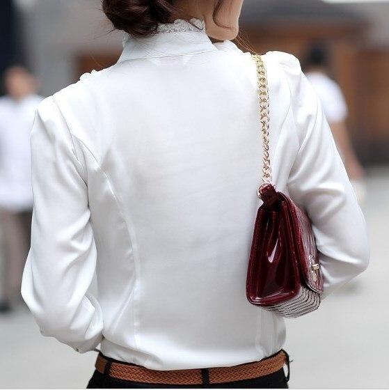 Élégante Chemise Blanche - Manches Longues - Col Jabot - Image 2