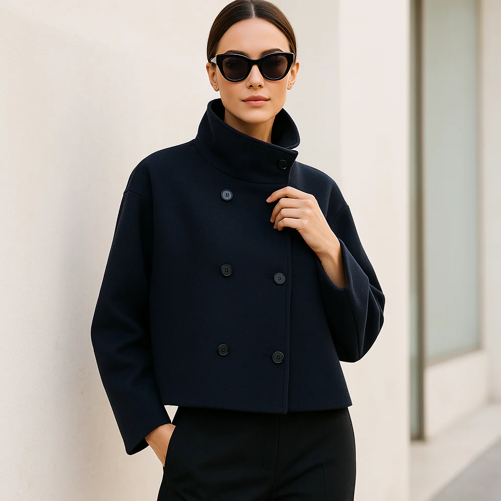 Elise – Veste Courte Élégante à Revers Modernes - Image 2