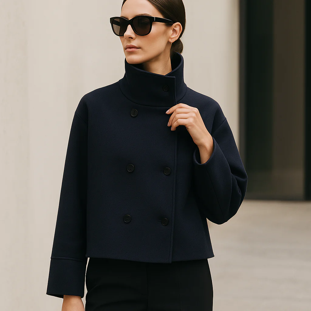 Elise – Veste Courte Élégante à Revers Modernes - Image 3