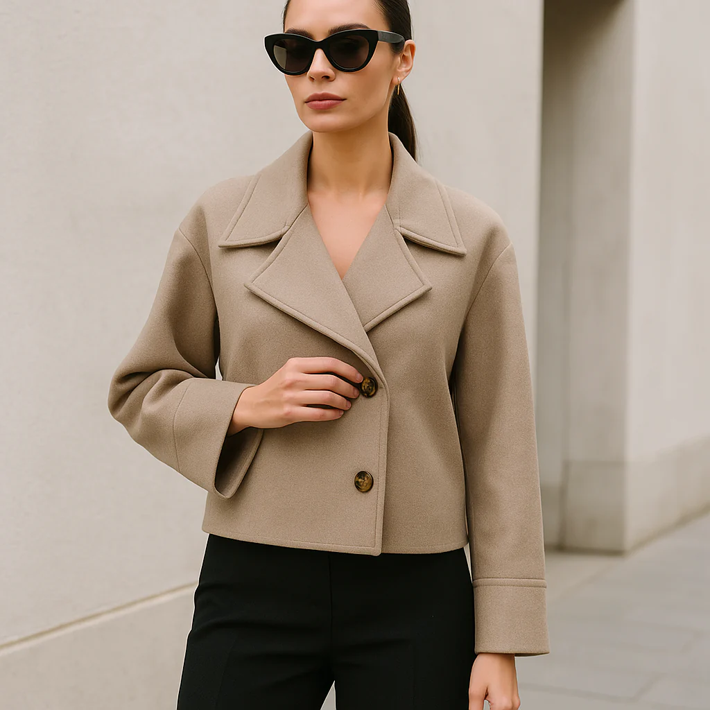 Elise – Veste Courte Élégante à Revers Modernes - Image 4