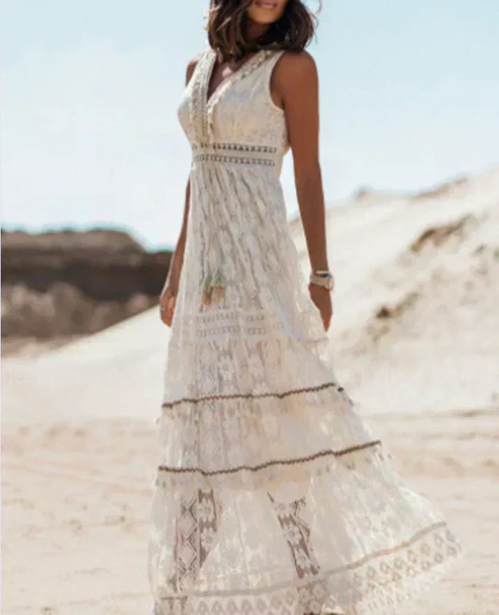 Elowynn - Robe de Soirée Élégante - Romantique Boho - Manches Longues - Image 3