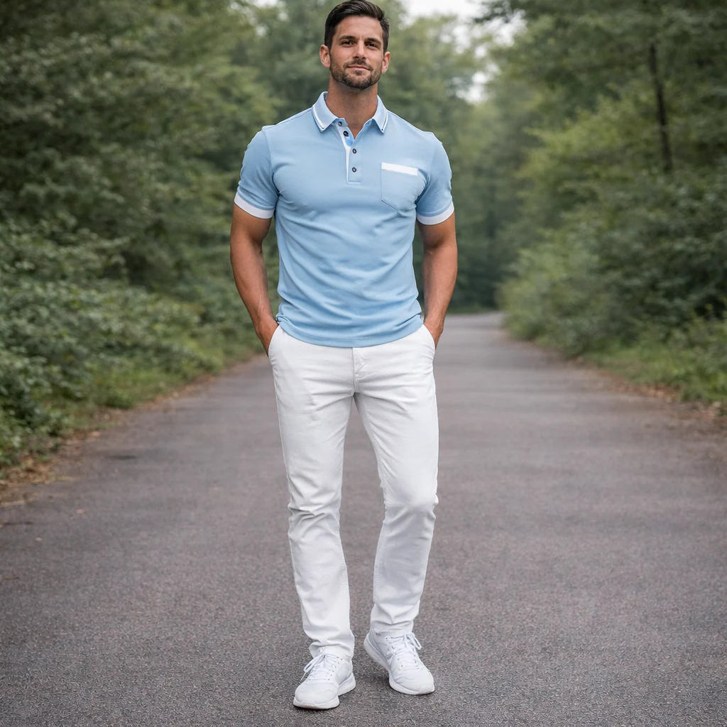 Chemise Polo Ajustée Endymion pour Hommes | Coupes Élégantes et Audacieuses - Image 5