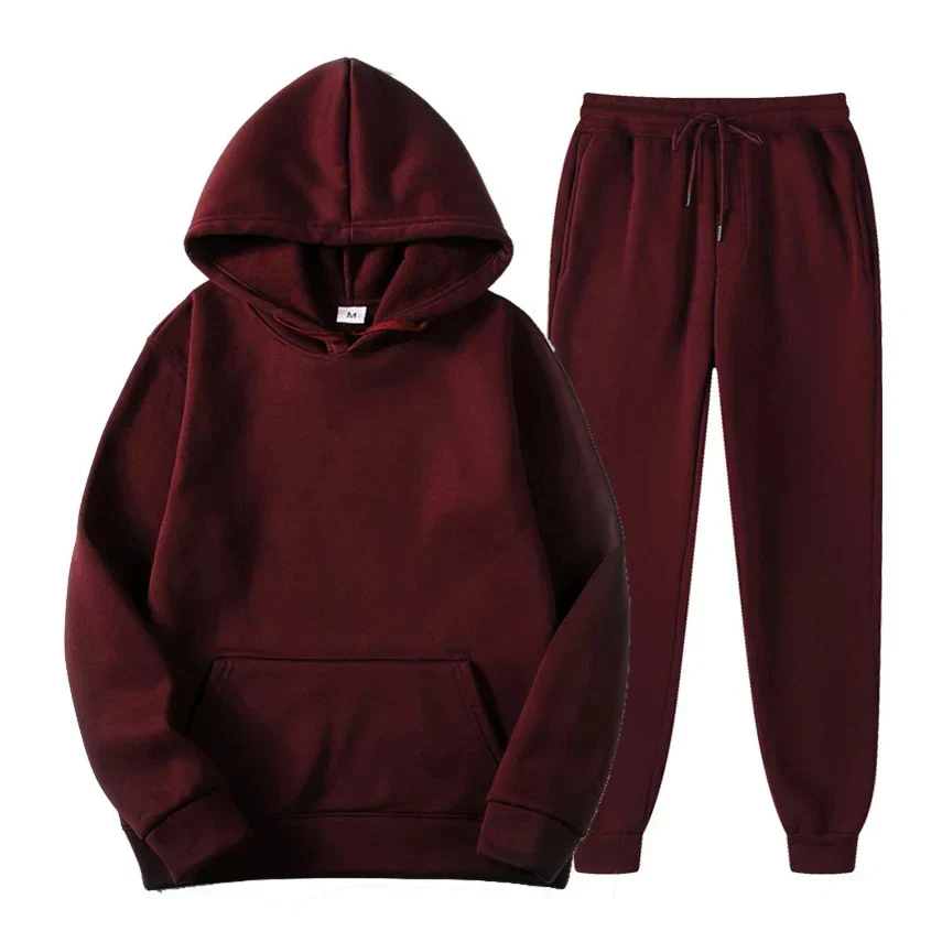 Ensemble survêtement hiver homme isolé - Polaire - Capuche - Sportif - Image 13