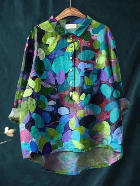 Feminine Chemisier - Floral Print - Élégance Moderne - Image 12