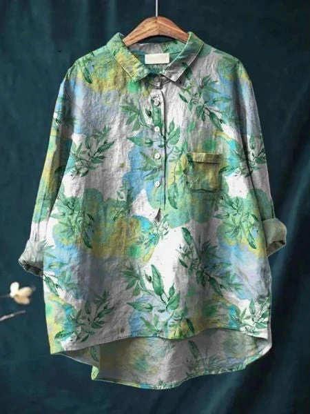 Feminine Chemisier - Floral Print - Élégance Moderne - Image 14