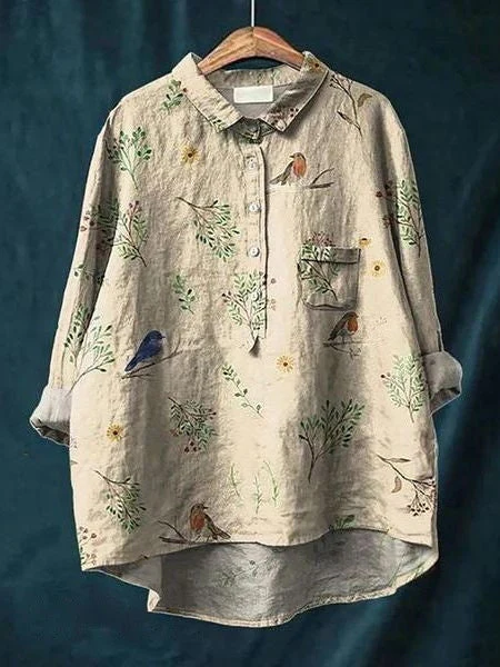 Feminine Chemisier - Floral Print - Élégance Moderne - Image 18