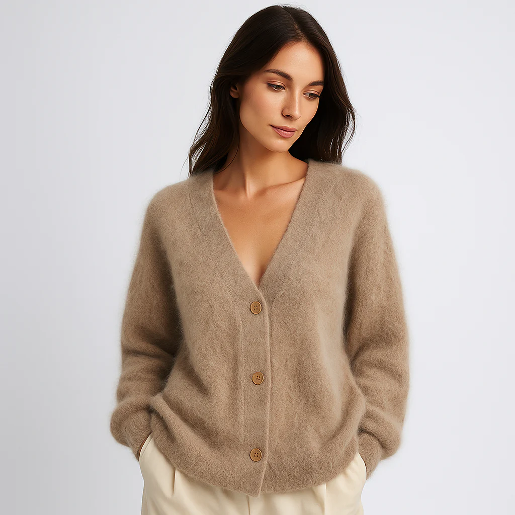 Femme Cardigan Doux et Fluffy - Veste Confortable et Chaude - Image 3