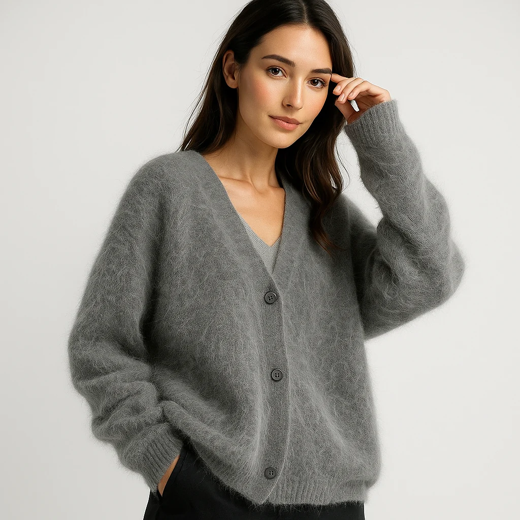 Femme Cardigan Doux et Fluffy - Veste Confortable et Chaude - Image 4