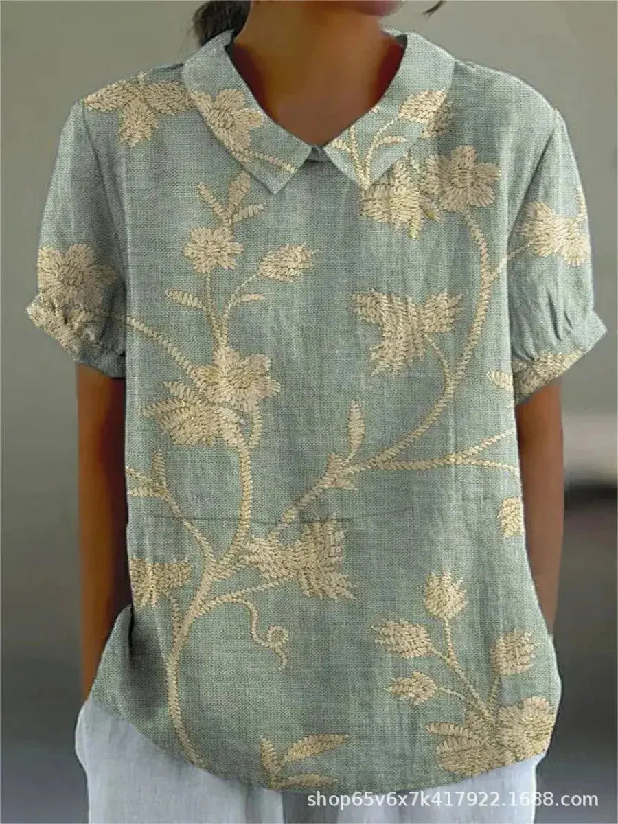 FLORA - Chemise Imprimés Floraux - Élégance Naturelle