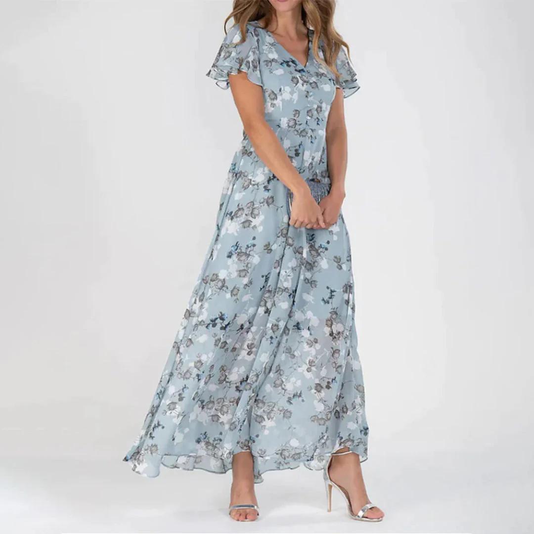 Gabrielle - Robe de soirée élégante - À fleurs - Longue - Image 5