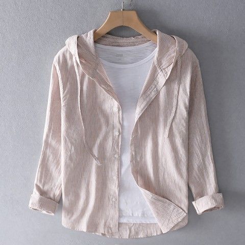 Georgina – Chemise à capuche en lin - Image 10