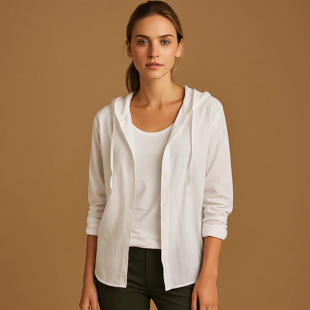 Georgina – Chemise à capuche en lin - Image 16