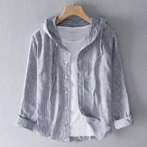Georgina – Chemise à capuche en lin - Image 8