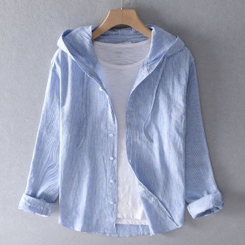 Georgina – Chemise à capuche en lin - Image 9