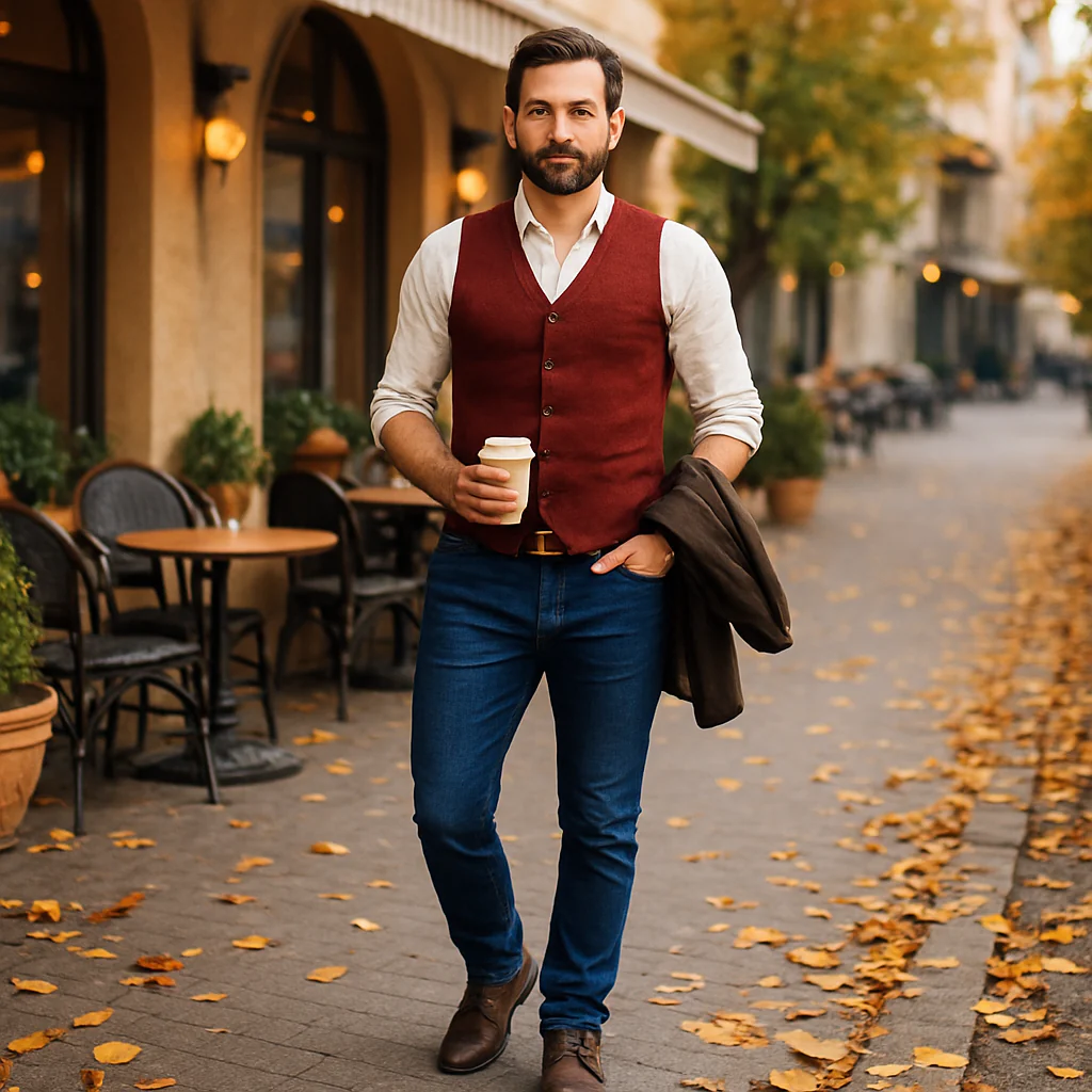 Gilet masculin Parisfemme EVERICH - Élégant - Tendance - Image 6