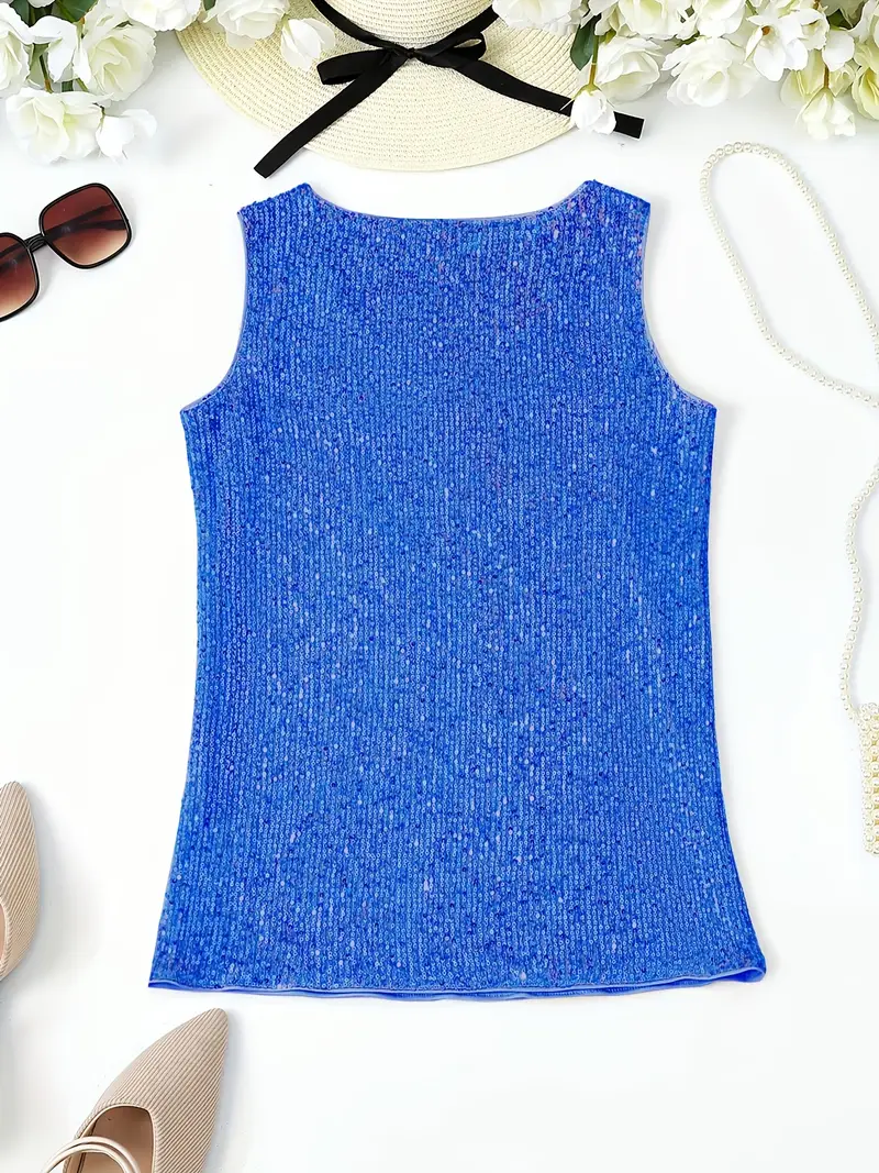 HAWA | Paillettes Top - Col V - Chic & Glamour - Image 39