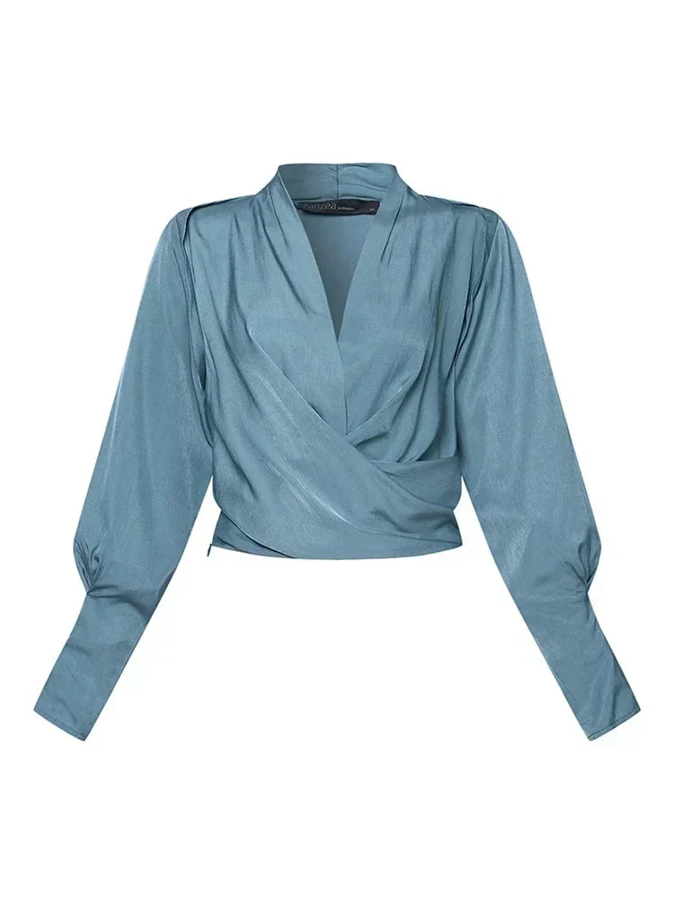 Blouses V-hals - Manches bouffantes - Image 7