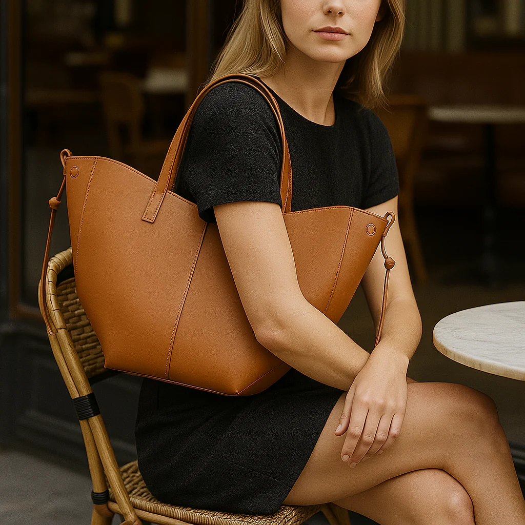 Izola Élégance Vintage - Sac Tote Femme Spacieux en Cuir - Image 5