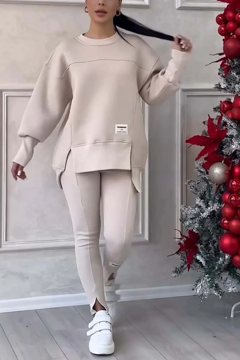 Jessica- Sweat-shirt et jambières - Fente Ourlet
