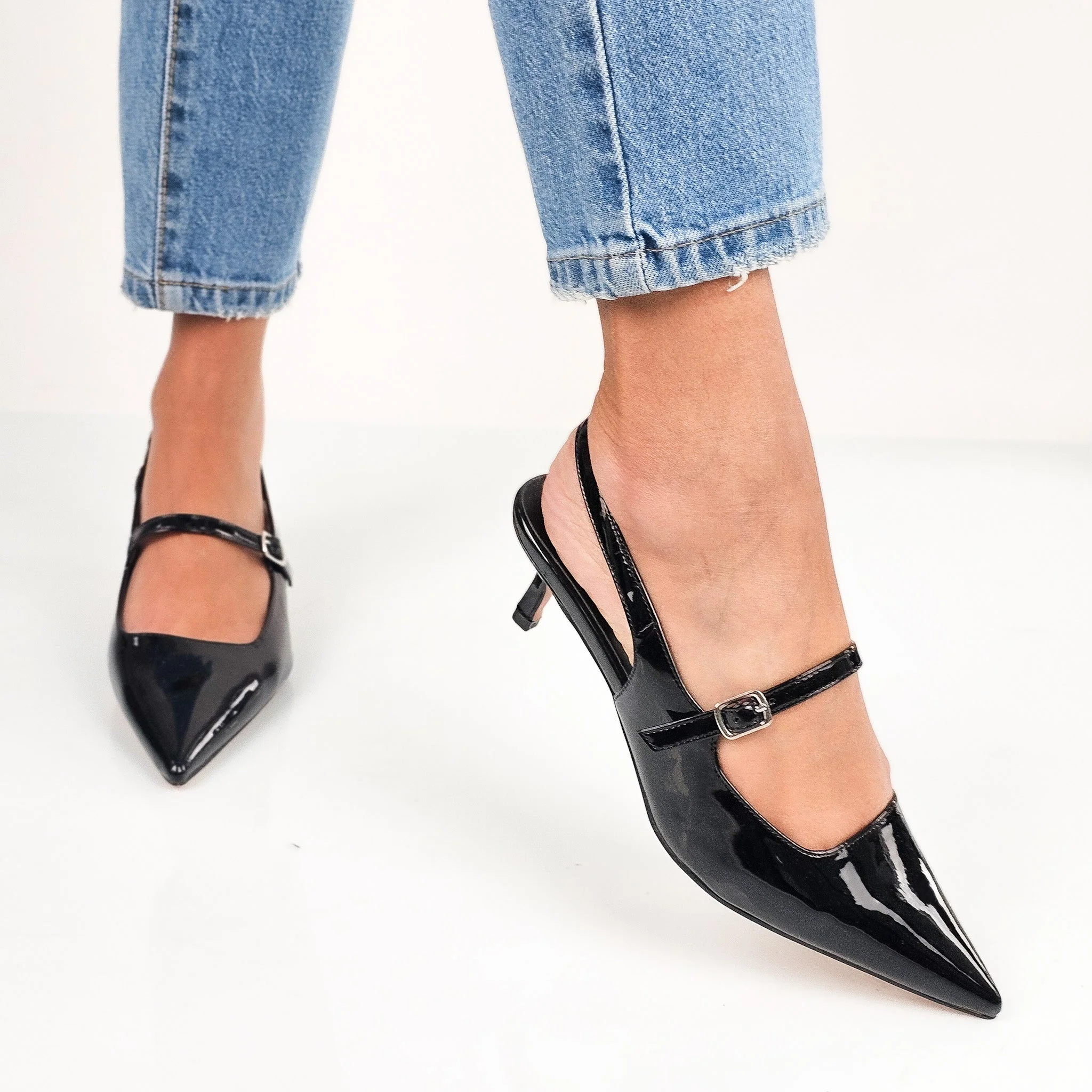 Jinnah Décolleté Slingback - Élégance Chic - Confort Optimal - Image 3