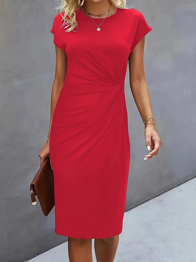 Katrien - Robe de soirée élégante - Midi - Décolleté rond - Image 3