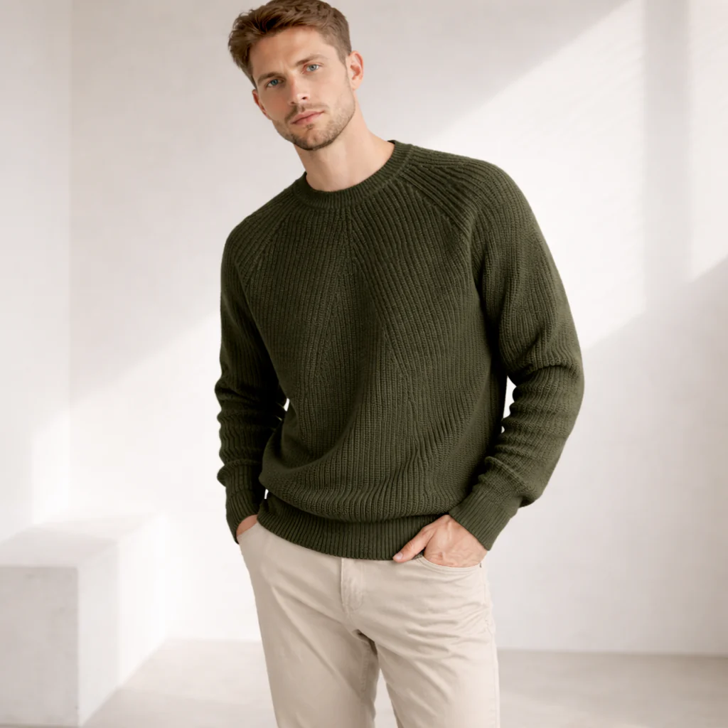 Pull Tricot | Raglan Côtelé | Tissu Premium Doux - Image 3