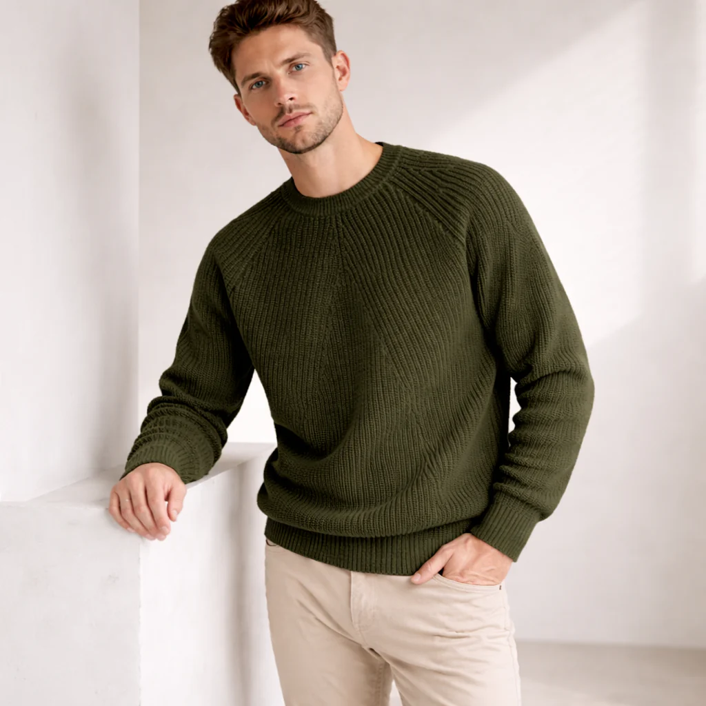 Pull Tricot | Raglan Côtelé | Tissu Premium Doux - Image 4