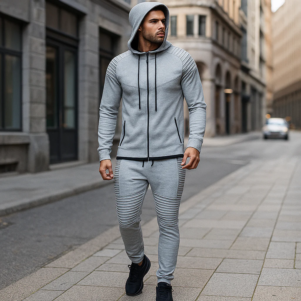 Lino - Sweat à capuche de style décontracté - pour hommes - sportif - Image 5