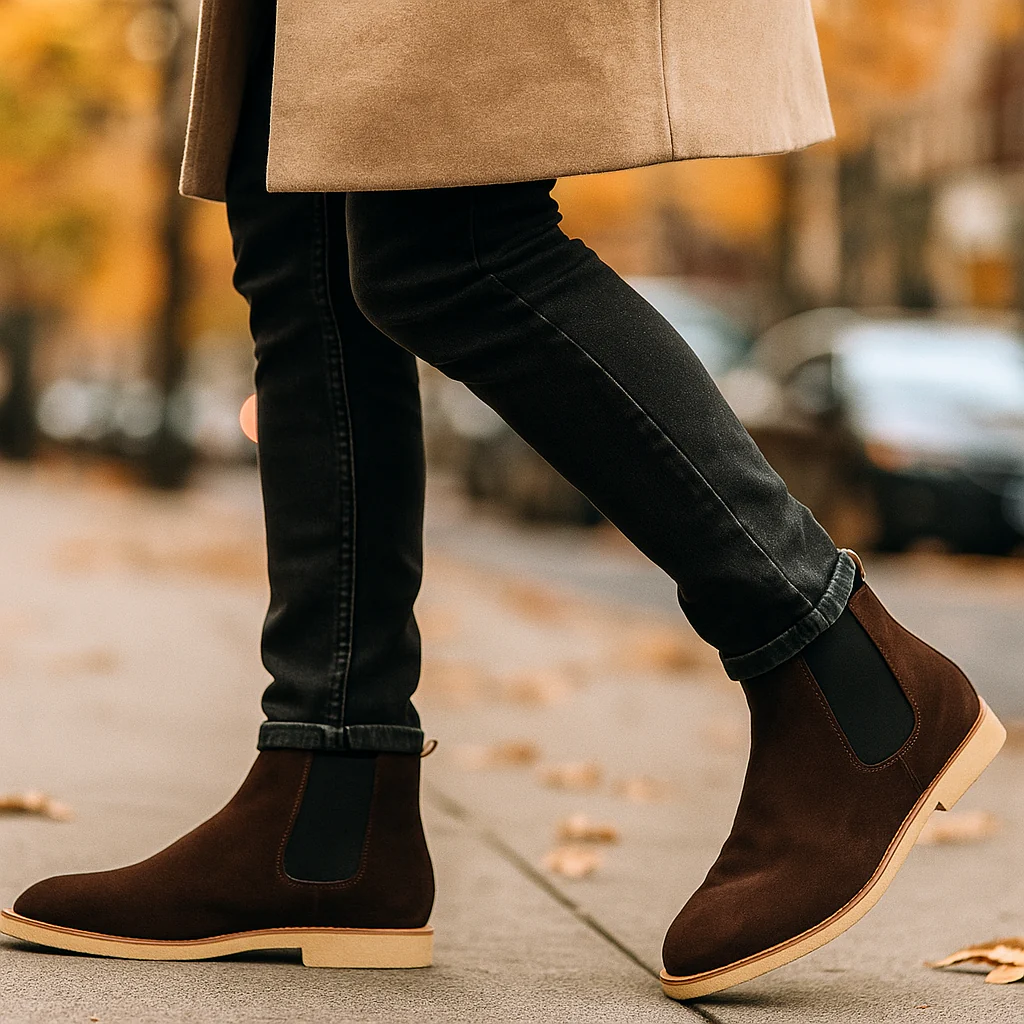 Luxe – Bottines Chelsea en Cuir Suédé - Image 3