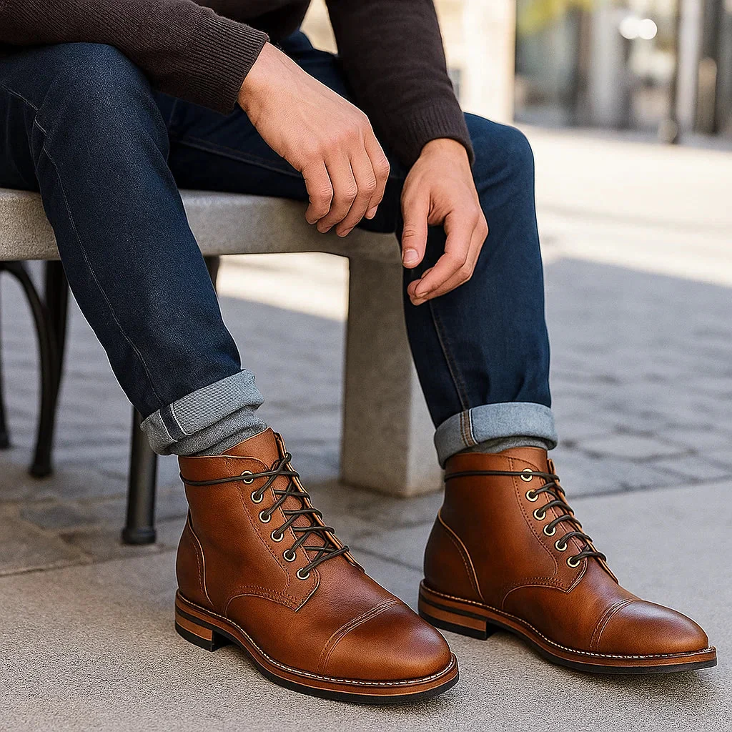 Maxi – Bottes en cuir vegan élégantes pour hommes - Image 4