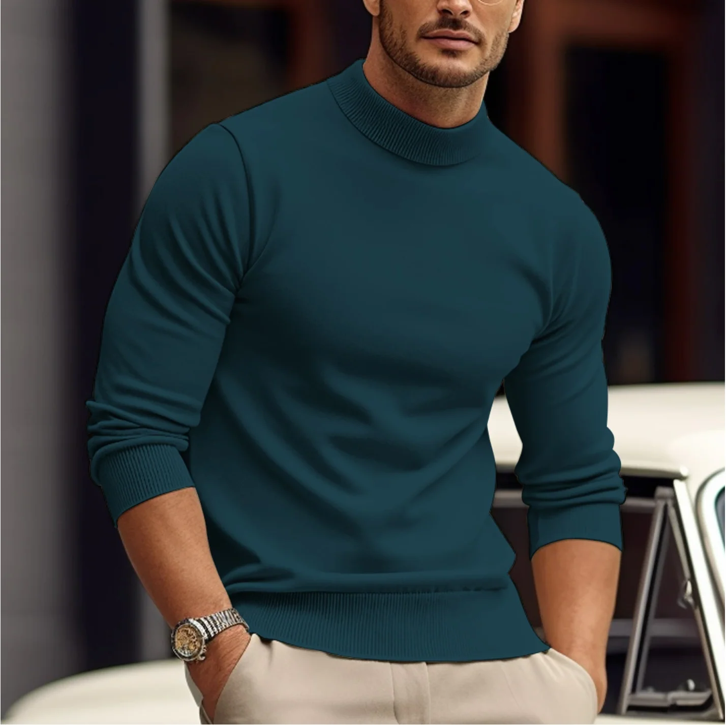Pull homme | Tricot chaud, style décontracté | Confortable