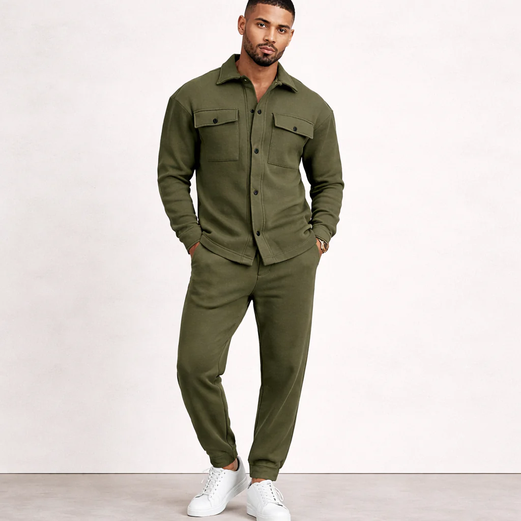 Ensemble décontracté homme | Coton confortable | Tenue casual - Image 2