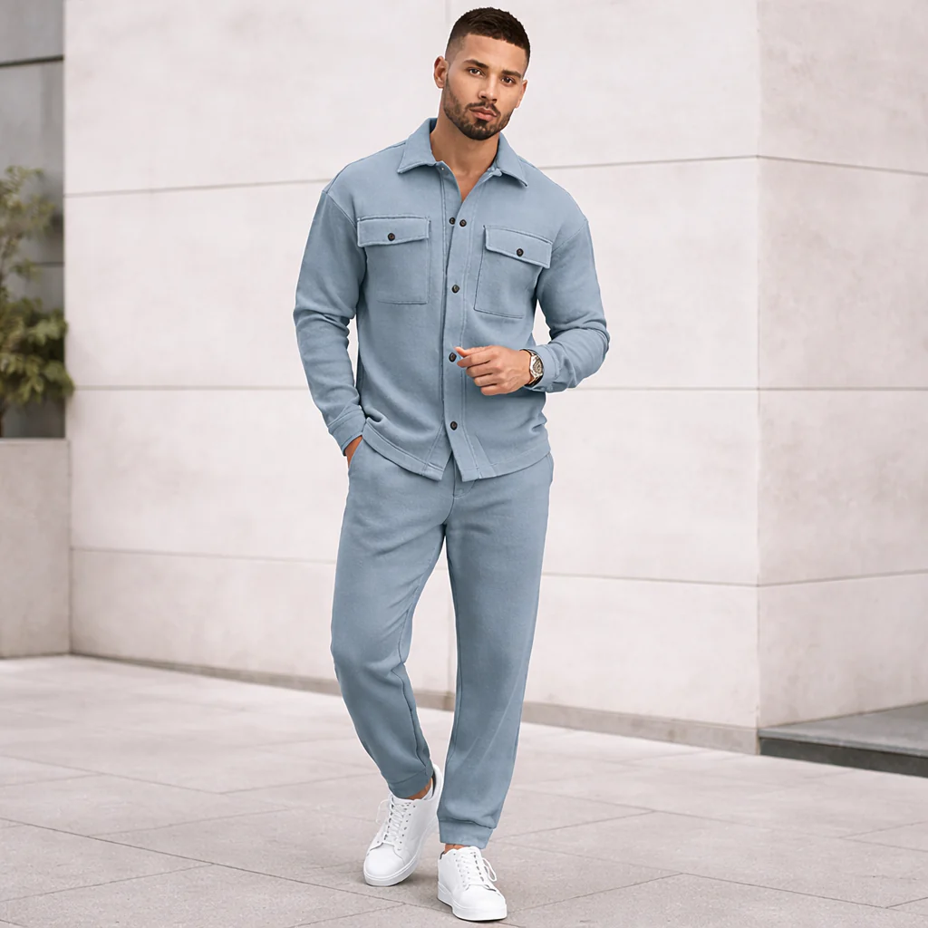 Ensemble décontracté homme | Coton confortable | Tenue casual - Image 6