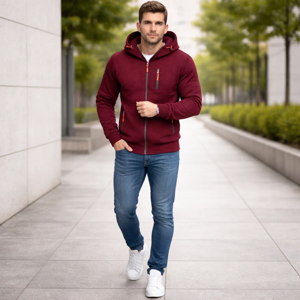 Sweat-shirt à fermeture | Sportswear décontracté | Coupe confortable - Image 8